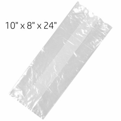 10X8X24 LD CLEAR POLY BAG STRONG